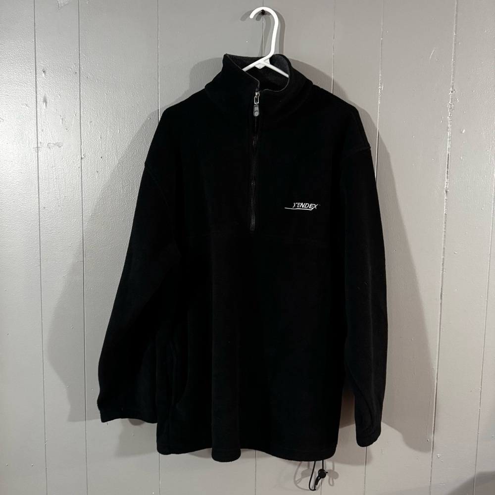 Men’s Size XL Black Full Zip Fleece Jacket The Corporate Clothier Brand XTENDEX
